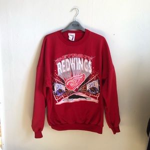 Vintage crew neck sweater Detroit Redwings